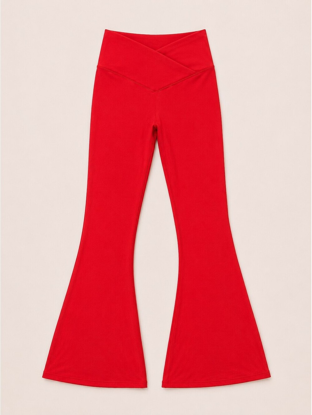 Aerie OFFLINE Crossover Flare Leggings – Red – Size M – NWOT